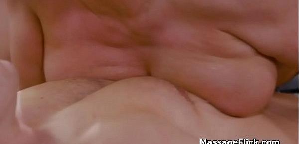  Two masseuses pleasing clients cock at the same time